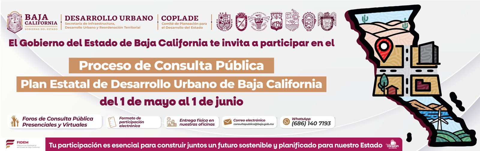 Proceso de Consulta Pública-Plan Estatal de Desarrollo Urbano