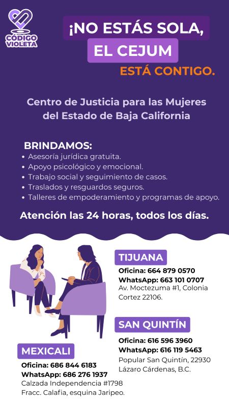 No estás sola, Denuncia